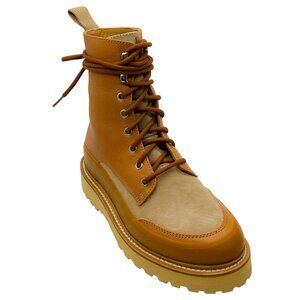 Ulla Johnson Sand Suede / Brown Leather Etna Boots